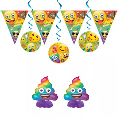 Photo du produit Kit anniversaire Emoji Rainbow 7 pièces