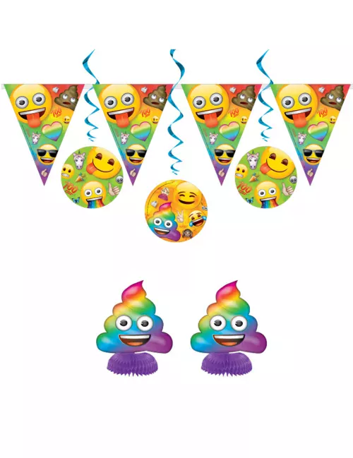 Photo du produit Kit anniversaire Emoji Rainbow 7 pièces