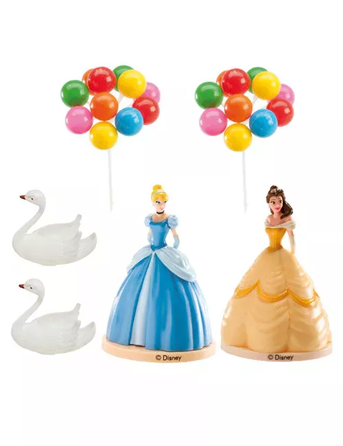 Photo du produit Kit cake toppers en plastique Princesse Disney 8,5 cm
