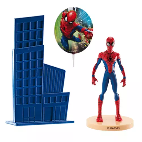 Photo du produit Kit cake toppers en plastique Spiderman 8,5 cm
