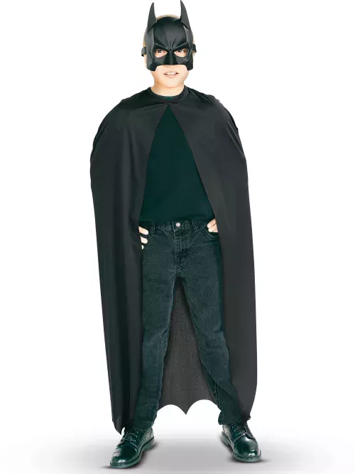Photo du produit Kit cape et masque PVC Batman garçon