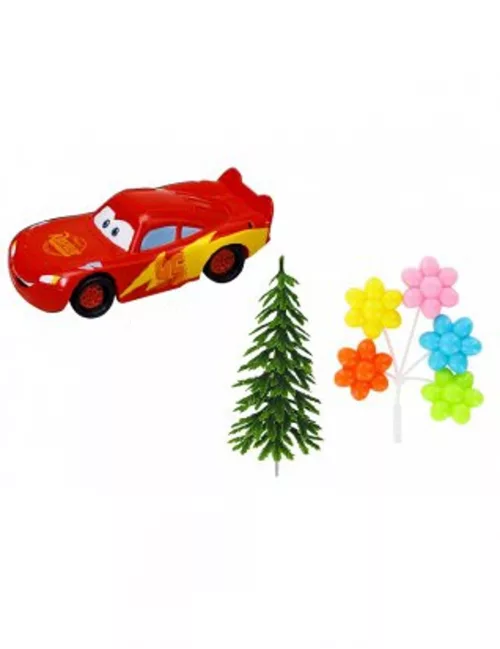 Photo du produit Kit de 4 accessoires pour gâteau Cars 10 x 20,5 x 5 cm