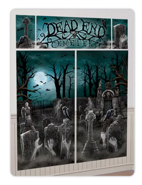 Photo du produit Kit de décoration murale 5 pièces Halloween hanté