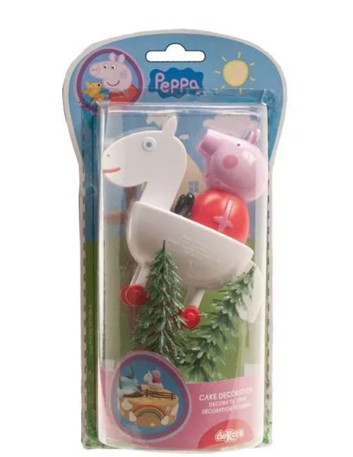 Photo du produit Kit de décoration pour gâteau Peppa Pig 9 cm