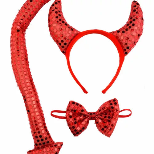 Photo du produit Kit diablesse sequins rouges adulte