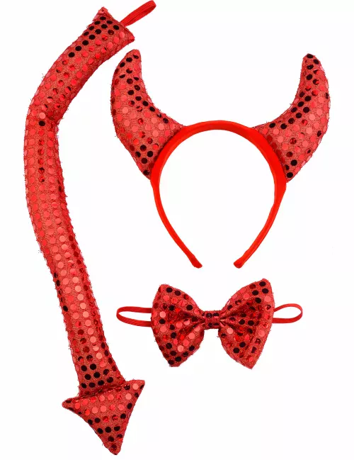 Photo du produit Kit diablesse sequins rouges adulte