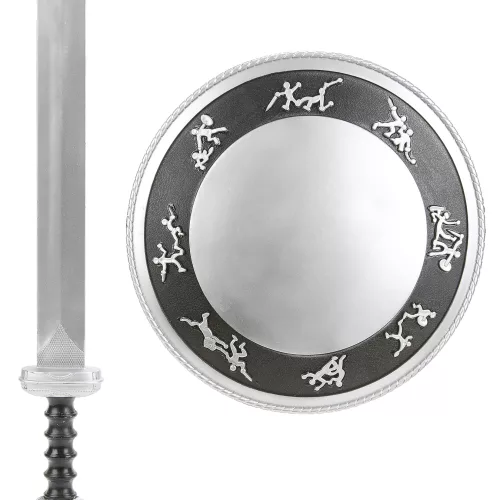Photo du produit Kit Gladiateur épée et bouclier Enfant en plastique
