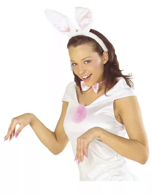 Photo du produit Kit lapin blanc et rose adulte