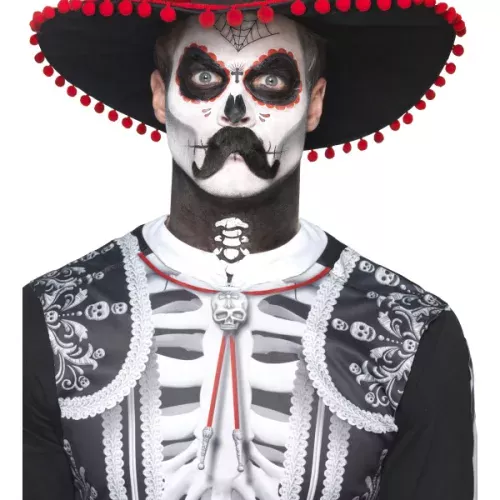 Photo du produit Kit maquillage sequelette mexicain adulte Dia de los muertos