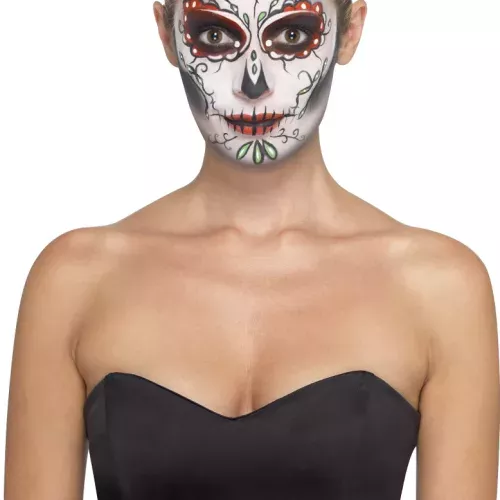 Photo du produit Kit maquillage squelette coloré adulte