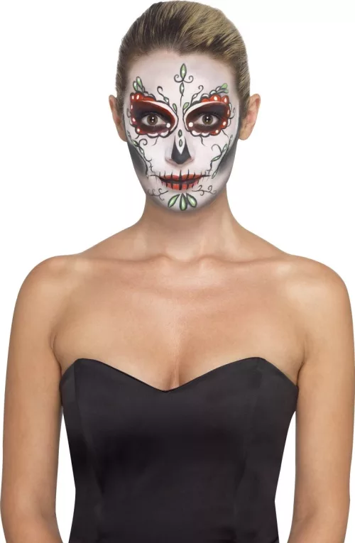 Photo du produit Kit maquillage squelette coloré adulte