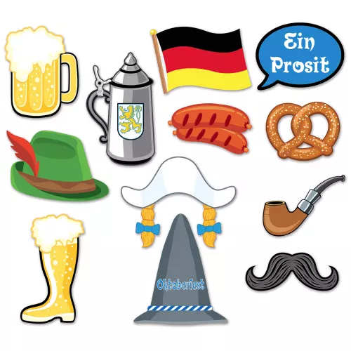 Photo du produit Kit photobooth Oktoberfest 12 accessoires
