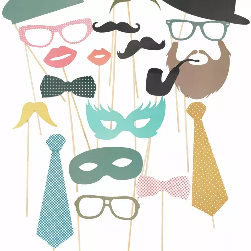 Photo du produit Kit photobooth festif 20 pièces