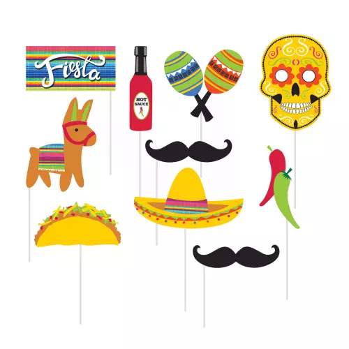 Photo du produit Kit photobooth Fiesta 10 pièces