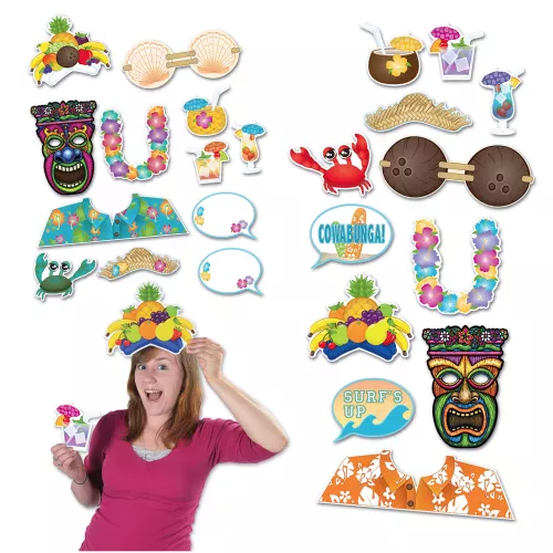 Photo du produit Kit photobooth Hawaï 12 accessoires