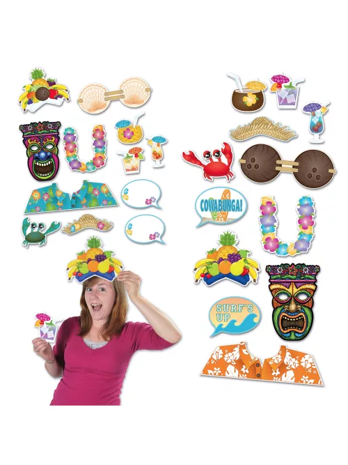 Photo du produit Kit photobooth Hawaï 12 accessoires
