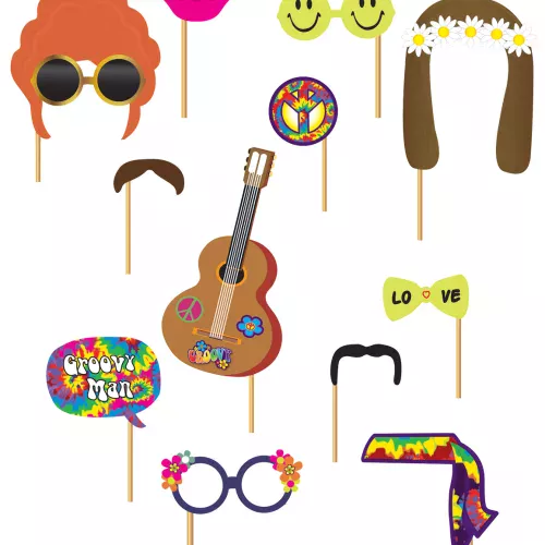 Photo du produit Kit photobooth hippie 12 pièces
