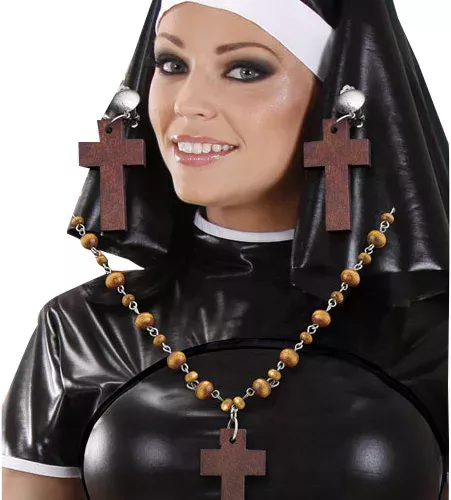 Photo du produit Kit collier et boucles d'oreilles religieuse femme