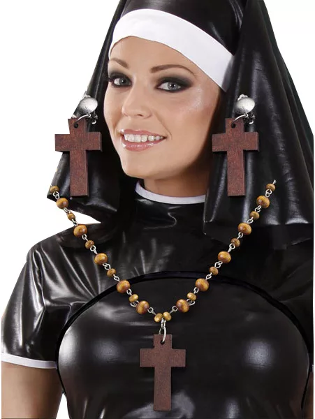 Photo du produit Kit collier et boucles d'oreilles religieuse femme