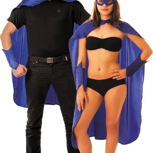 Photo du produit Kit super héros bleu adulte