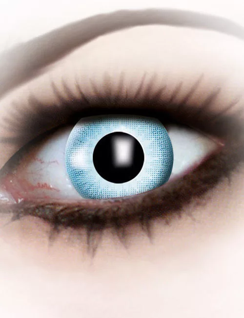Photo du produit Lentilles fantaisie bleu ciel électro adulte