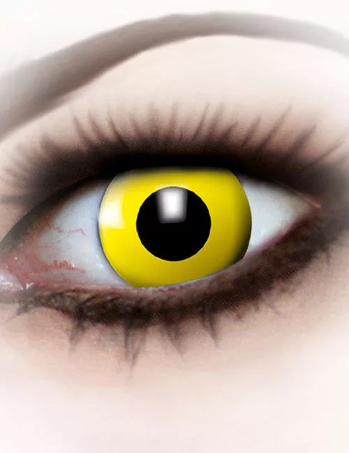 Photo du produit Lentilles fantaisie ?il jaune adulte