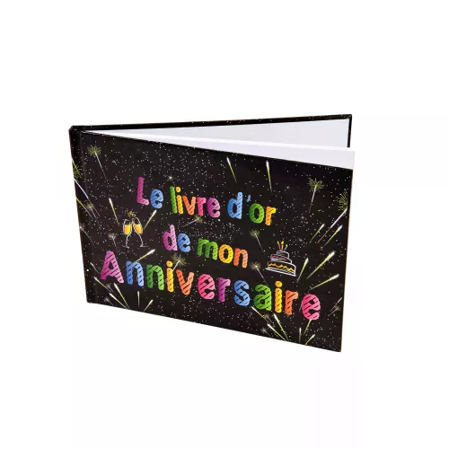 Photo du produit Livre d'or Anniversaire Feux d'artifice 21.5 x 15.5 cm