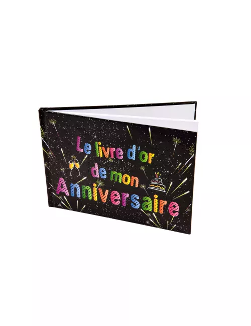 Photo du produit Livre d'or Anniversaire Feux d'artifice 21.5 x 15.5 cm