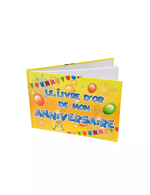 Photo du produit Livre d'or Anniversaire Fiesta 21.5 x 15.5 cm