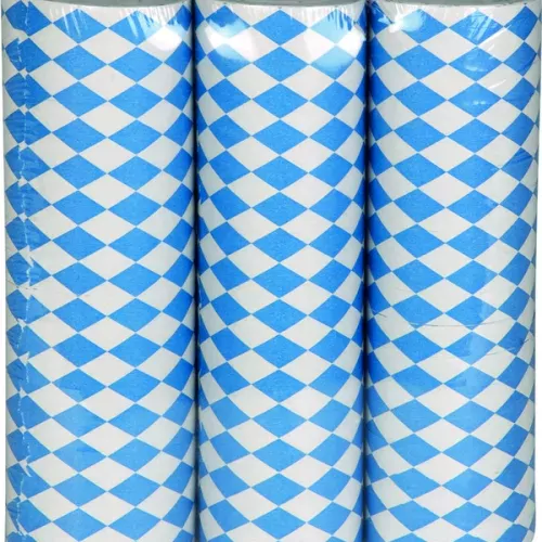 Photo du produit Lot 3 serpentins bleus et blancs Fête de la bière