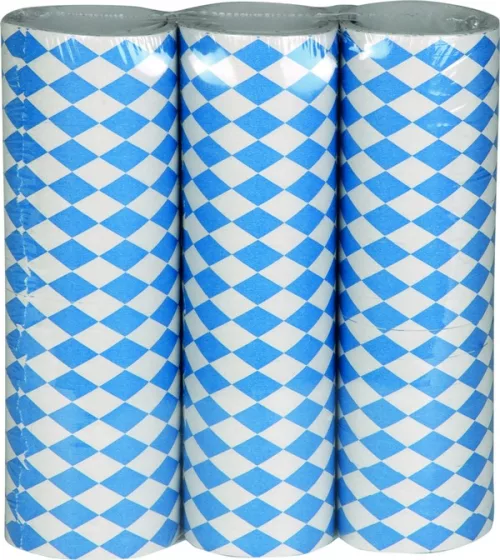 Photo du produit Lot 3 serpentins bleus et blancs Fête de la bière