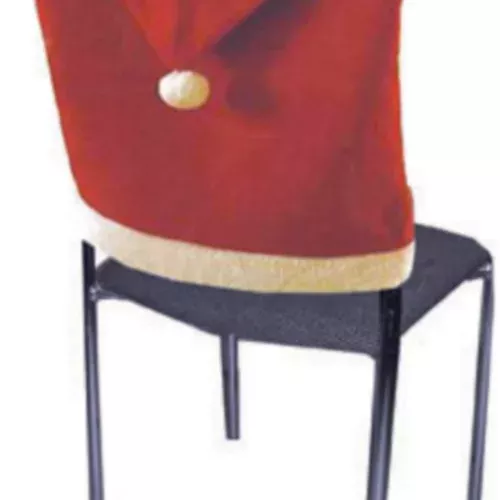 Photo du produit Lot 4 housses de chaise rouge Noël