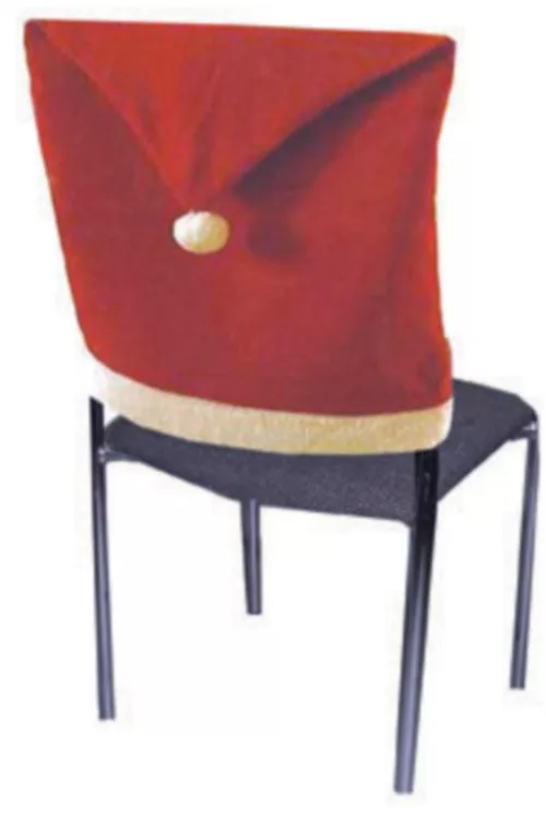 Photo du produit Lot 4 housses de chaise rouge Noël