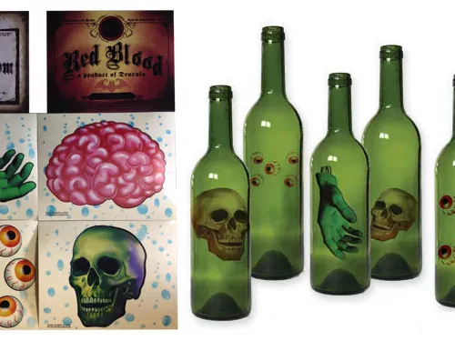 Photo du produit Lot 6 décorations pour bouteille Halloween