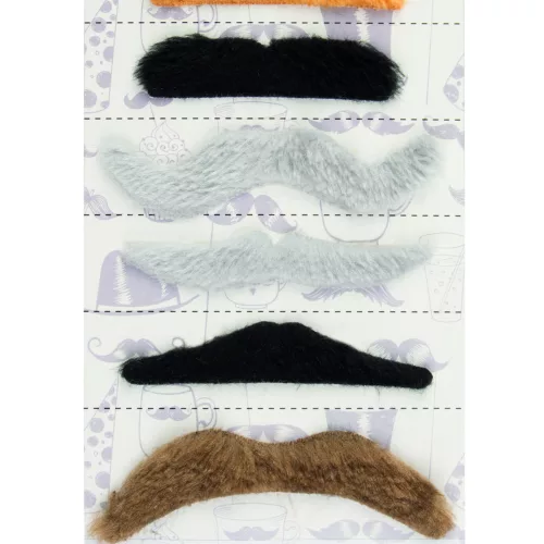 Photo du produit Lot 6 moustaches adhésives adulte