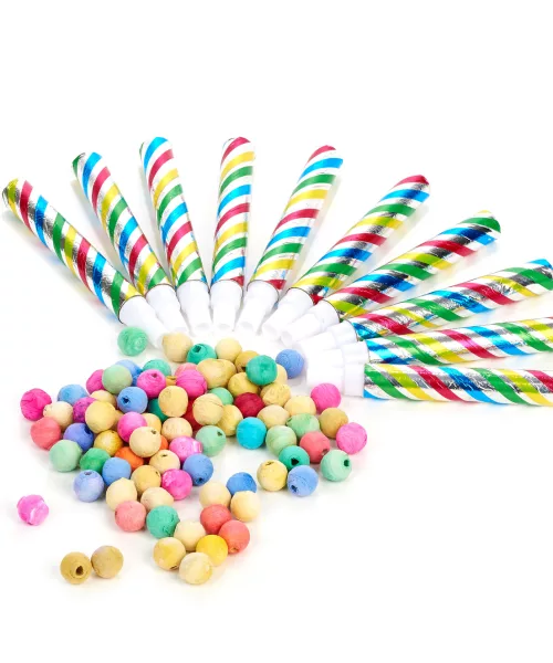 Photo du produit Lot de 10 sarbacanes et 200 boules