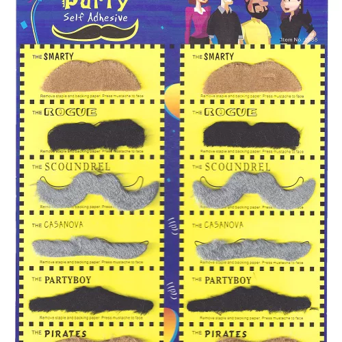 Photo du produit Lot de 12 moustaches adulte