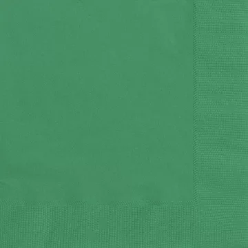 Photo du produit 50 Serviettes vertes 33 x 33 cm