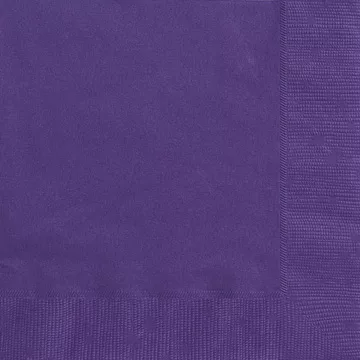 Photo du produit 50 Serviettes violettes 33 x 33 cm