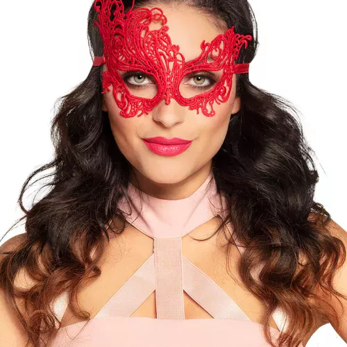Photo du produit Loup dentelle rouge sexy femme