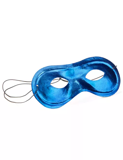 Photo du produit Loup métallisé bleu électrique adulte
