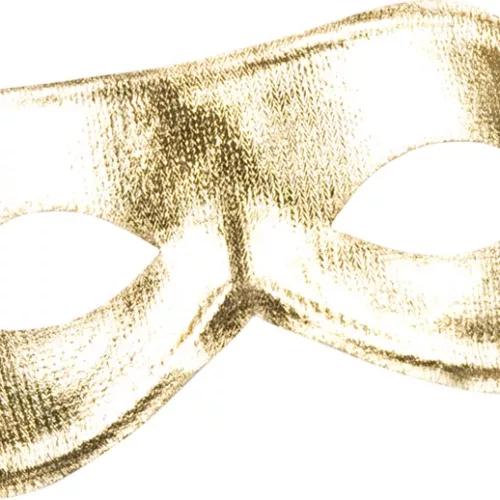 Photo du produit Loup métallisé or adulte