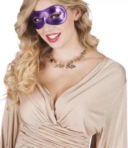 Photo du produit Loup métallisé violet adulte