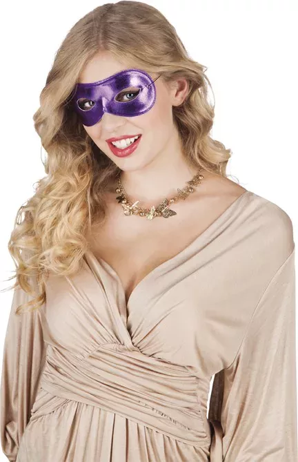 Photo du produit Loup métallisé violet adulte