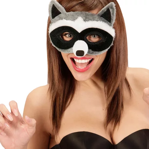 Photo du produit Loup peluche raton laveur adulte