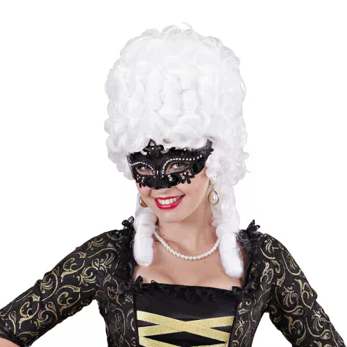 Photo du produit Loup vénitien strass noir adulte