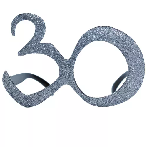 Photo du produit Lunettes âge à paillettes 30 ans