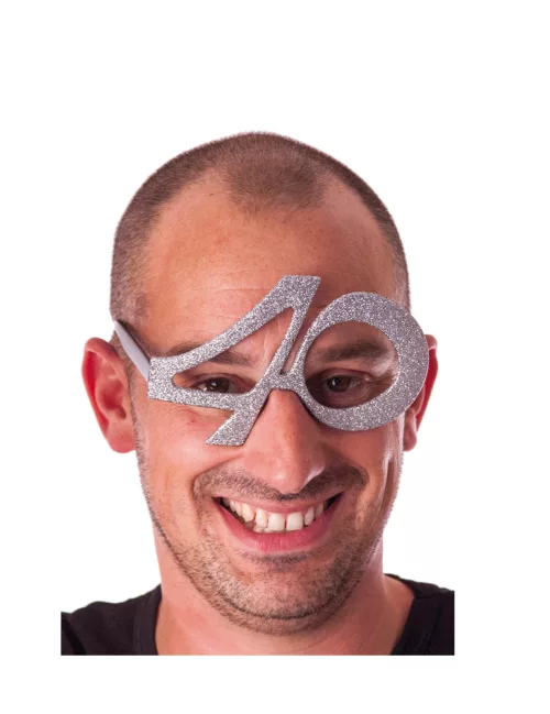 Photo du produit Lunettes âge à paillettes 40 ans
