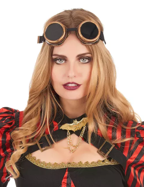 Photo du produit Lunettes aviateur cuivre steampunk adulte