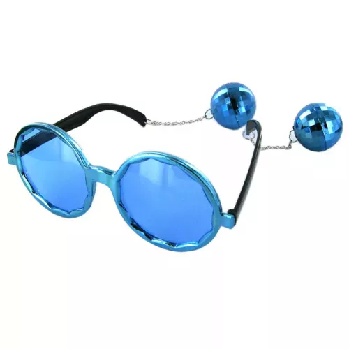Photo du produit Lunettes bleues disco adulte